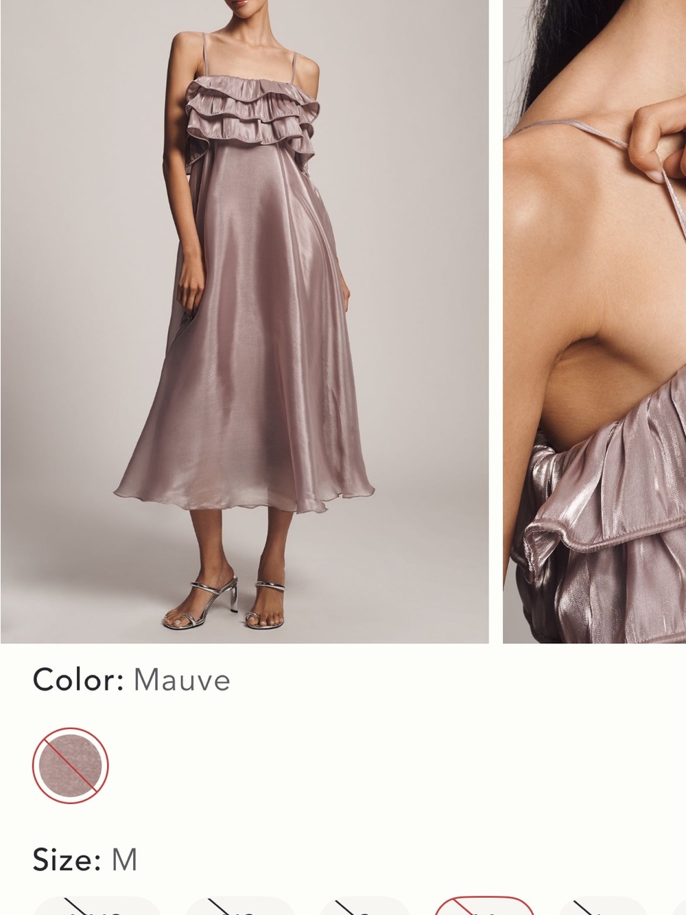 Bl-nk Rigel Sleeveless Ruffled Midi Dress - Picture 2 of 5